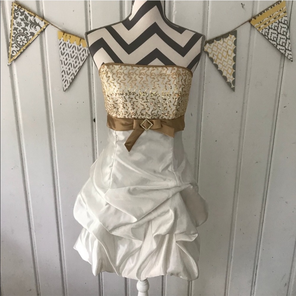 Jessica McClintock for Gunne Sax Y2K Strapless Dress